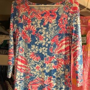 EUC Lilly Pulitzer Sophie Bay Blue Pop Pop